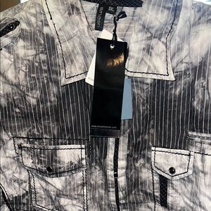 Smash Black and White Striped Shirt